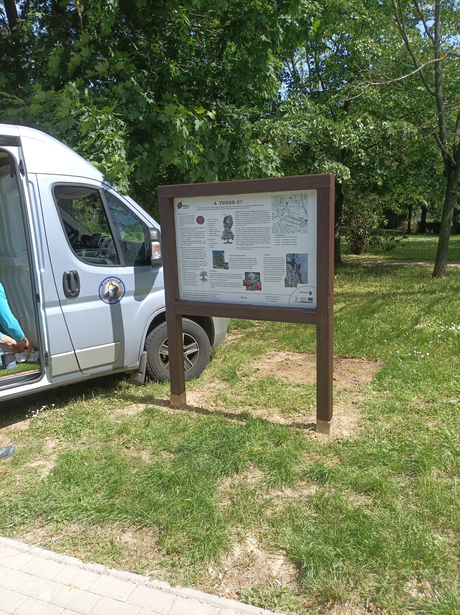 A tanösvény tábla is elkészült!