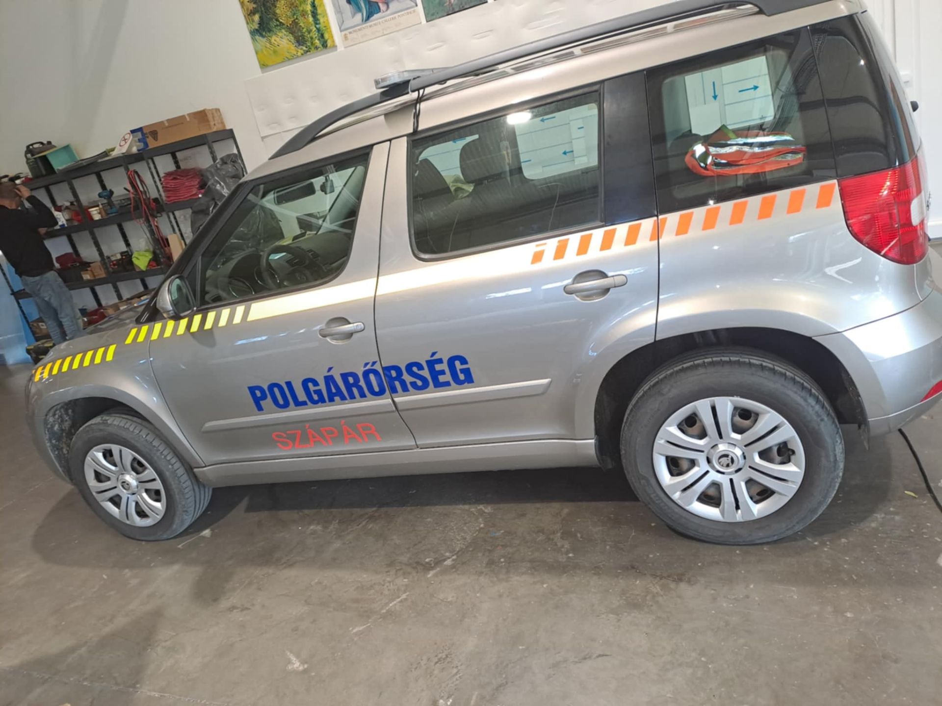 Szápár község polgárőrsége is minket választott????.